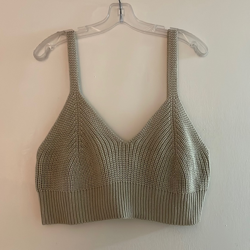 En Saison crocheted crop top